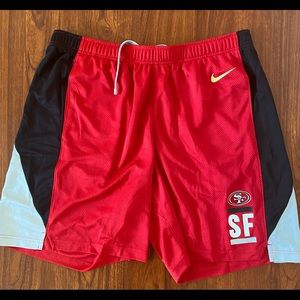 Men’s NFL Team Apparel 49ers athletic shorts